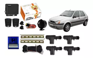 Kit Trava Eletrica + Alarme Fiesta Street 2001 2002 4 Portas