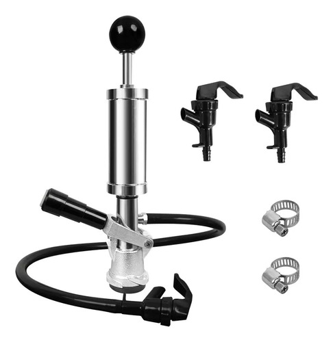 Beer Keg Party Pump, 4 Inch D System Beer Keg Pump With 2 E.
