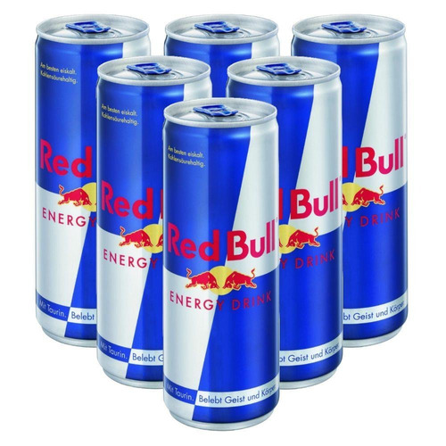 Kit C/5 Energético Red Bull Lata 250ml 