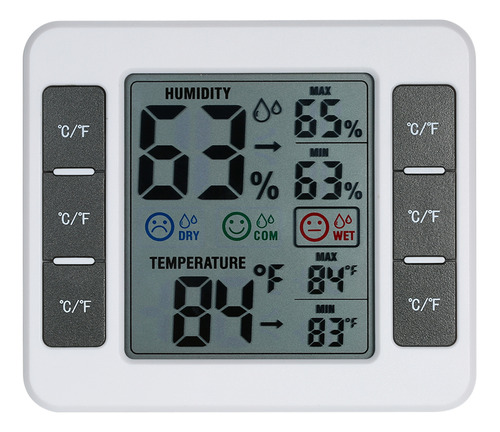 Medidor De Temperatura Y Humedad, Termómetro De Habitación,
