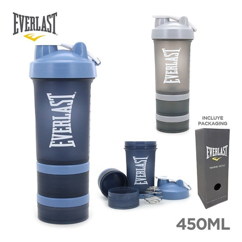 Imagen 4 de 5 de Shaker Vaso Mezclador De Proteinas Con Pastillero Everlast