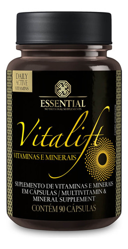 Vitalift Vitaminas E Minerais 90 Cáps Essential Nutrition