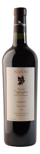 Vino Tannat Nanni Reserva 2018 750 ml Pack X 6 u En Estuche De Cartón