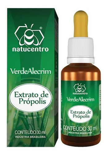 Kit 3 Extrato De Própolis Verde Alecrim Natucentro C/30ml