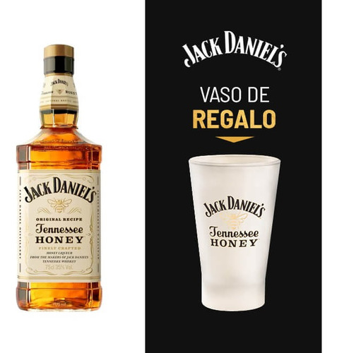 Whisky Jack Daniels Honey + 1 Vaso C/estuche