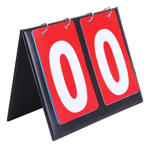 Marcador De Mesa Desmontable Score Keeper Flip Score Rojo