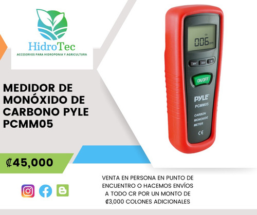 Medidor De Monóxido De Carbono Pyle Pcmm05