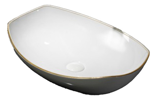 Lavabo Extendido Blanco Dorado - Banova