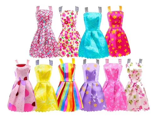 Ropa para mu ecas tipo Barbie y accesorios similares 32 piezas