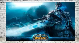 Cuadros World Of Warcraft 72x45 Cm En Lienzo Habitacion V26
