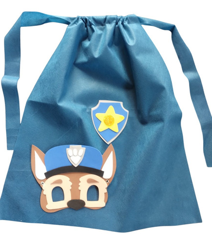 Máscara + Capa + Bolsita Golosinera Friselina Paw Patrol Variado Infantil