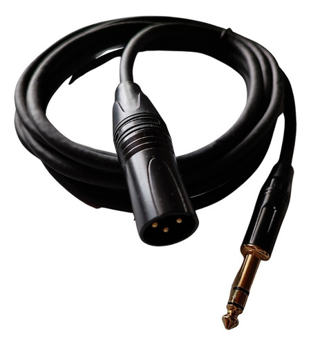 Cable Xlr Macho Plug Trs Balanceado Home Studio 3 Metros