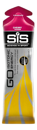 Go Isotonic Gel Sis 60 ml, corrida, ciclismo, sem necessidade de água, sabor de cereja