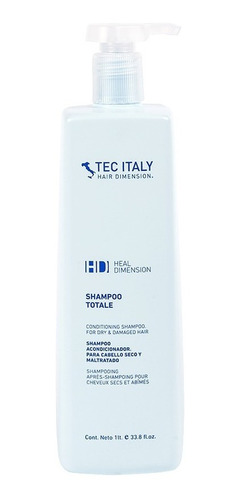 Shampoo Totale Tec Italy Cabello Seco Maltratado X 1000ml