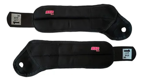Par De Polainas Para Mano Neopreno 1 1/2kg Ssr Sport Negro