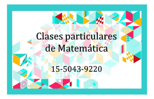 Imagen 2 de 7 de Clases Matemática Análisis Álgebra. Secundario Ingresos Cbc