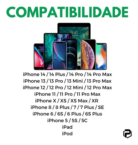 Cabo Usb C Lightning 20w Turbo P/ iPhone 11 12 13 14 Pro Max