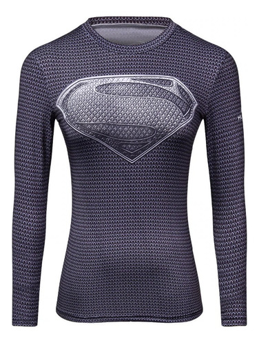 Playera Super Man Woman Superman Compresion Gym Cosplay 02