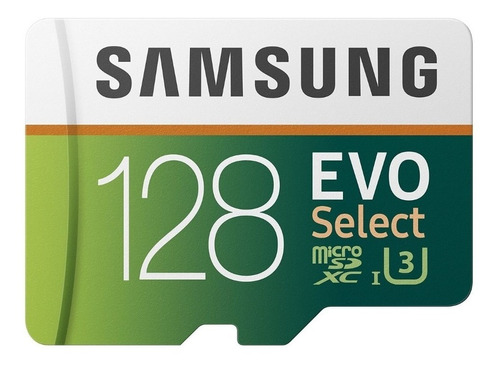 Memoria Samsung Evo Select 128gb Microsd C10 U3 4k 100mb/s