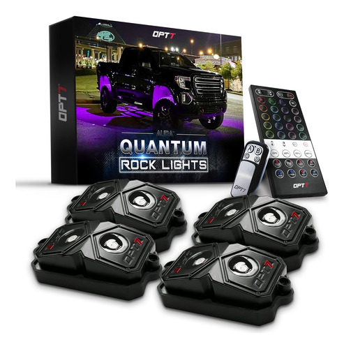 Opt7 Quantum Rock Lights Rgbw Led, Kit De Iluminacin De Nen