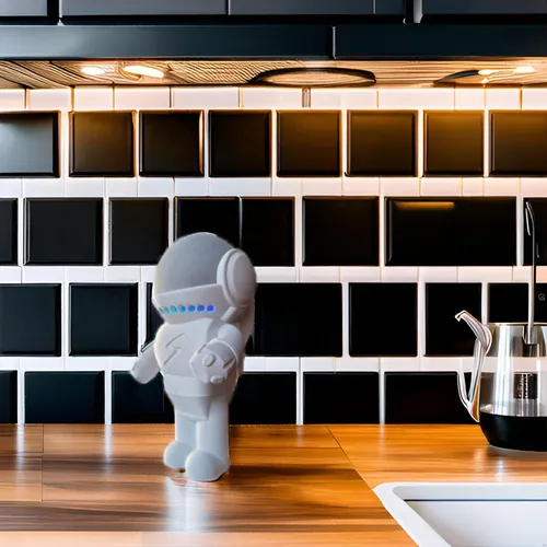Soporte De Mesa Splin Robot Astro Hero Para Alexa Y Homepod