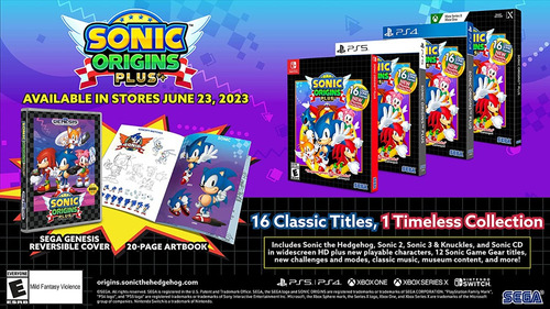 Sonic Origins Plus Nintendo Switch Sega Físico