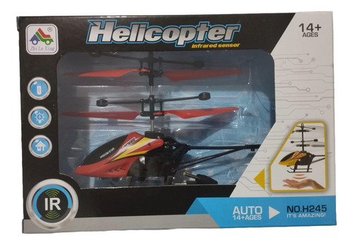 Helicoptero  Sensor Mano Sin Control Recargable
