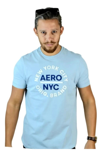 Camiseta Premium Aeropostale Com Aplique Bordado