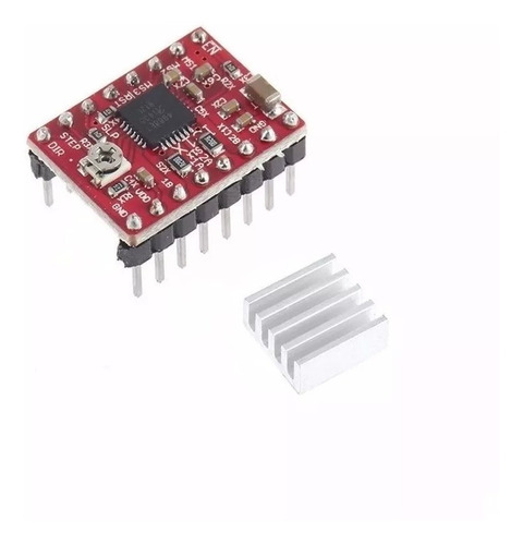 Driver De Motor A Pasos A4988 Con Disipador,pic,arduino