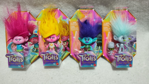 Trolls 4 Muñecos Band Togheter Nuevos
