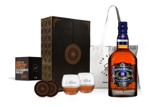 Box Experiencia Chivas Regal 18 Años 750ml Souvenir