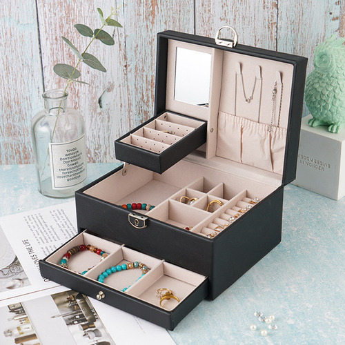 Joyero Pu Drawer Joyero De Gran Capacidad