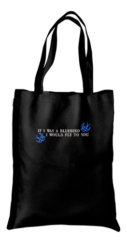 Bolsa Tote Bag Gabardina Bolsillo Bordado Bluebird Daylight 