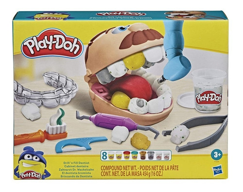 Conjunto Massinha Play-doh Brincando De Dentista Hasbro