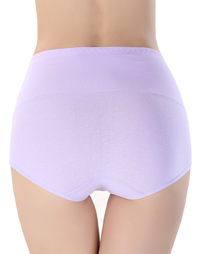 Calzoncillos De Algodón De Cintura Alta Para Mujeres 6 Pieza