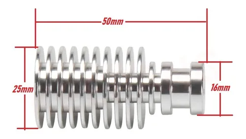 Disipador Extrusor Directo Largo E3dv6 E3d 50mm 3mm M6