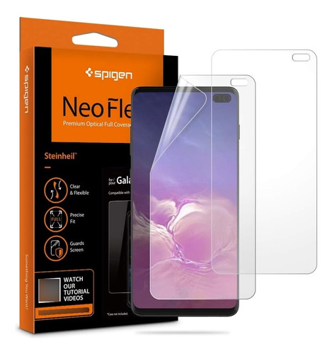 Protector Spigen Neoflex Para Galaxy S10 Plus Pack 2u