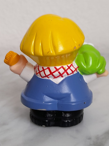 Little People Figura Niño Con Rana Fisher Price 6 Cm (Usado)