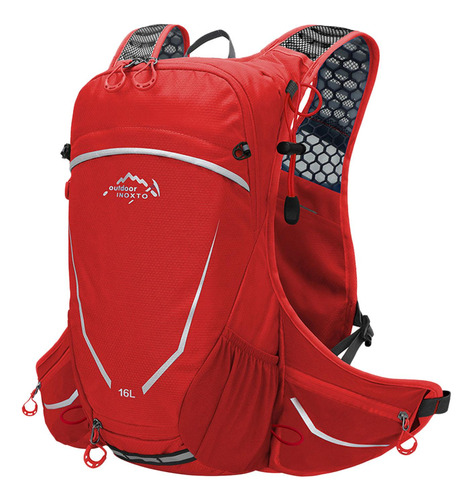 Mochila De Hidratación De 16l, Mochila Ligera Con Rojo