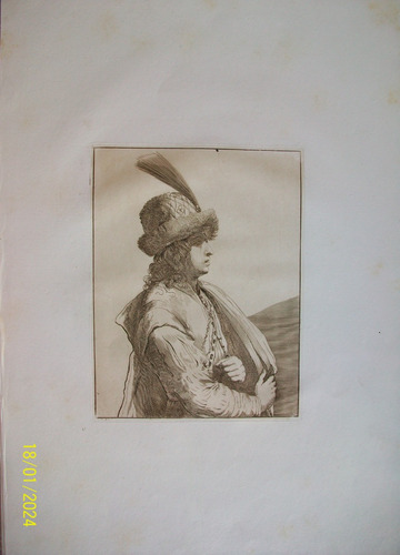 Grabado Antiguode Gius Zocchi Portrait Iv De Londres 1765
