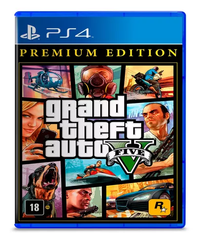 GTA V Premium Edition (Grand Auto Theft V) - PS4 (Mídia Física