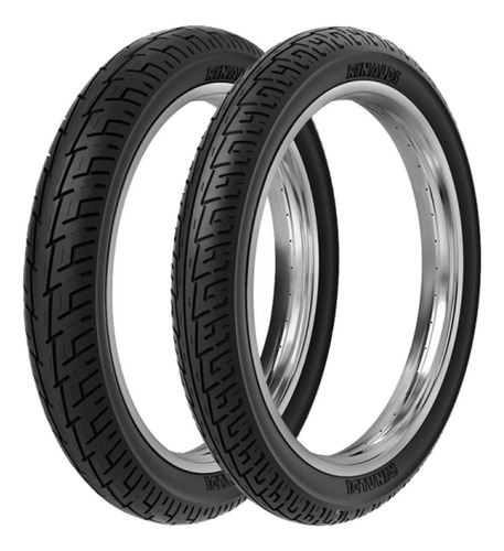 Par Pneu Balão Factor 250 100/90-18 + 275-18 Bs32 Rinaldi
