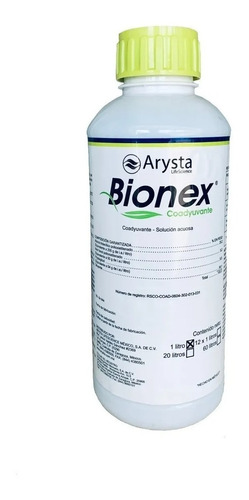Bionex 1 Lt Arysta Coadyuvante Solución Acuosa