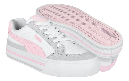 Tenis Dama Puma Court Classic Vulc 39635305 Tex Bco