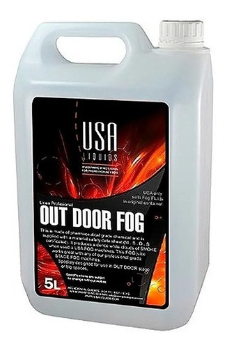 Liquido De Humo Usa Liquids Out Door Fog 5 Lt Para Exterior