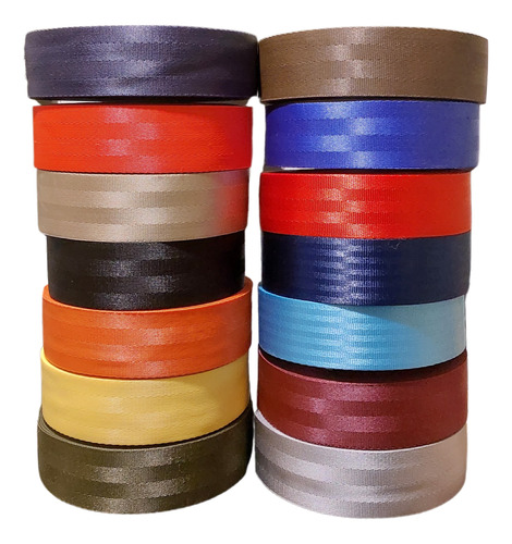 Rollo Para Cinturon De Seguridad Universal 15 Mts. Colores!