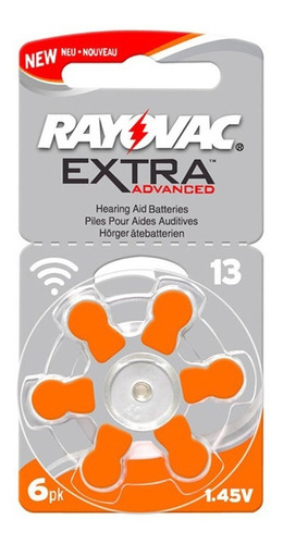 Pilas Audifono 13 Rayovac Extra Advanced Por 60 Unidades