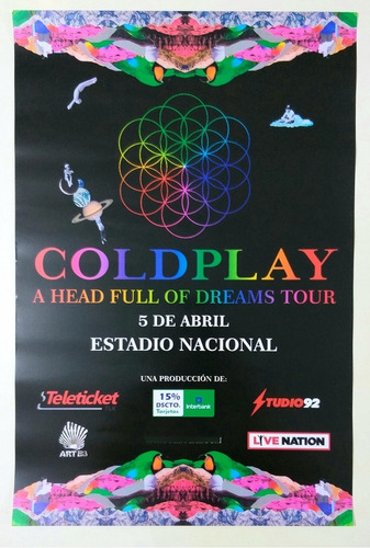 Poster Coldplay Concierto Lima