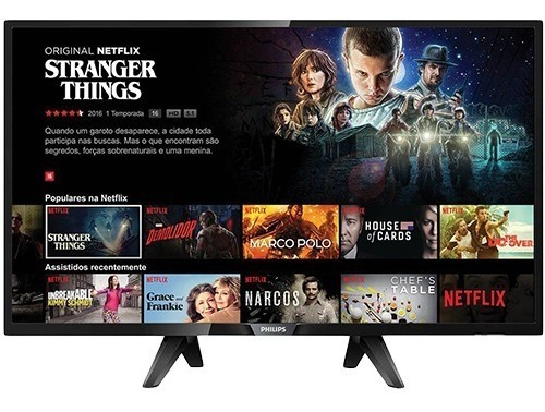 Tv Philips 43 Mod.43pfg5102/78 Com A Tela Quebrada