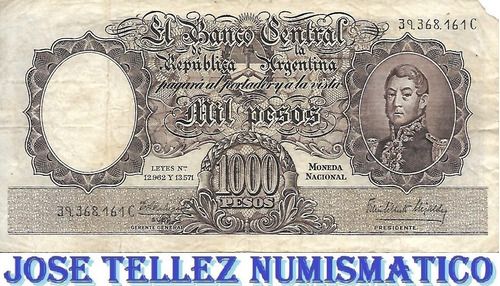 Bottero 2157 $ 1000 Moneda Nacional Serie C B+ Palermo